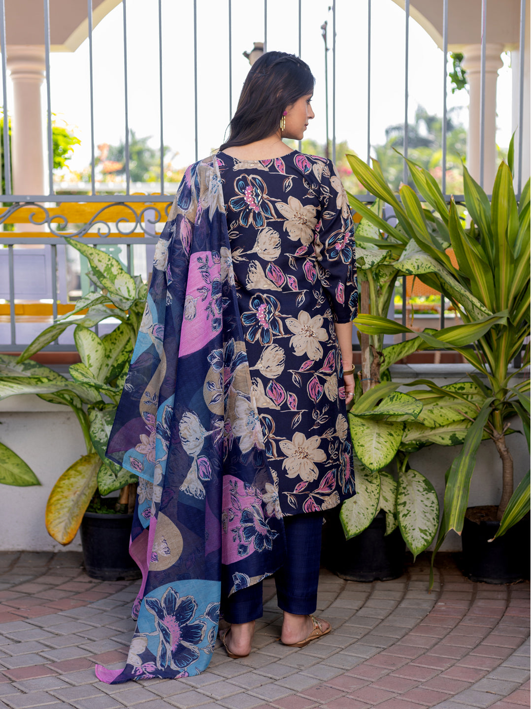 Trendy Festival Wear | Cotton Kurti Pant with Dupatta (Fully Stitched)