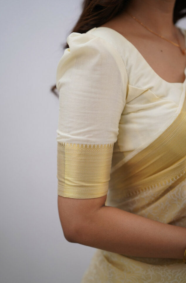 Banarasi Royale: Rich Banarasi Silk Saree with Seamless Jacquard Weave