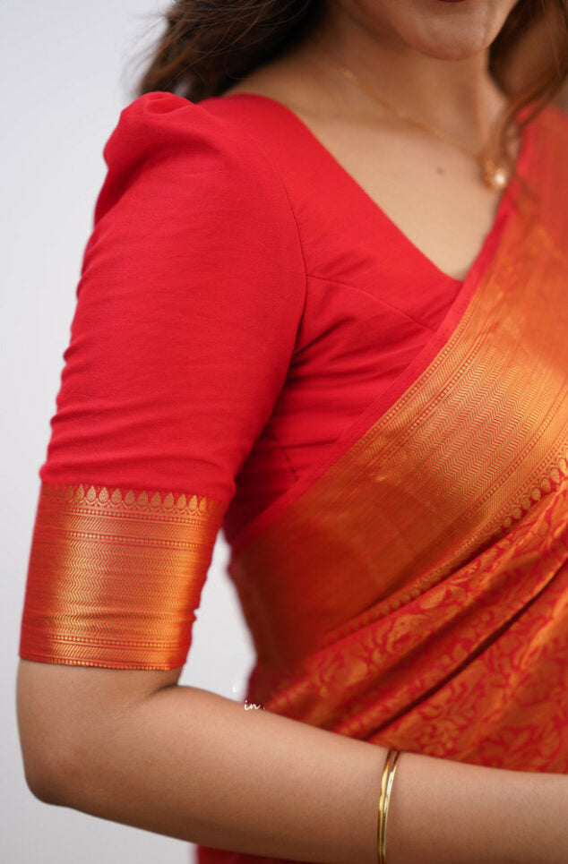 Banarasi Royale: Rich Banarasi Silk Saree with Seamless Jacquard Weave