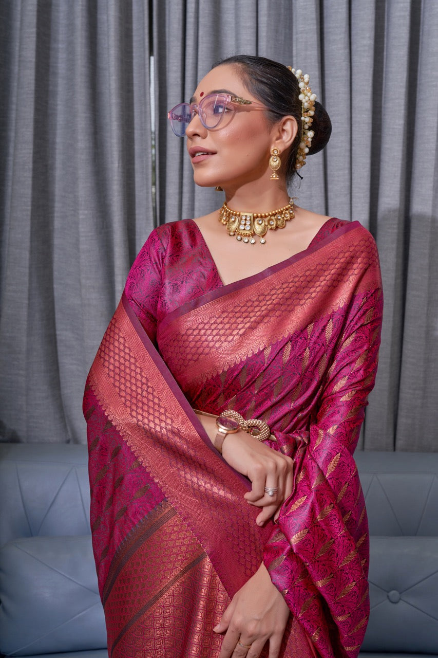 ShaadiShine: Banarasi Silk Saree with Attractive Jacquard for Wedding Glam-Minimum Qty -10 Pic