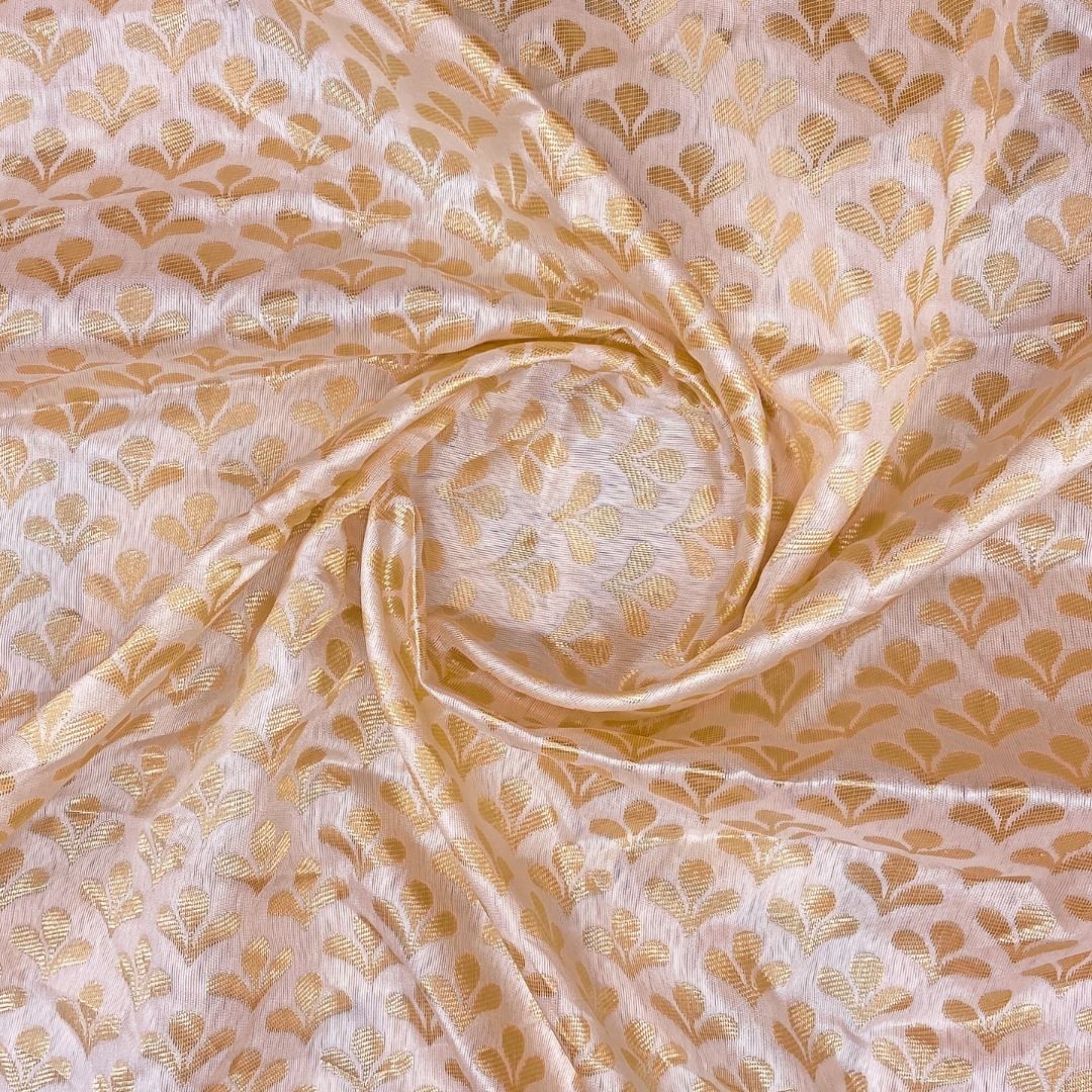Gorgeous Golden Jacquard Word banarasi Soft Silk Saree
