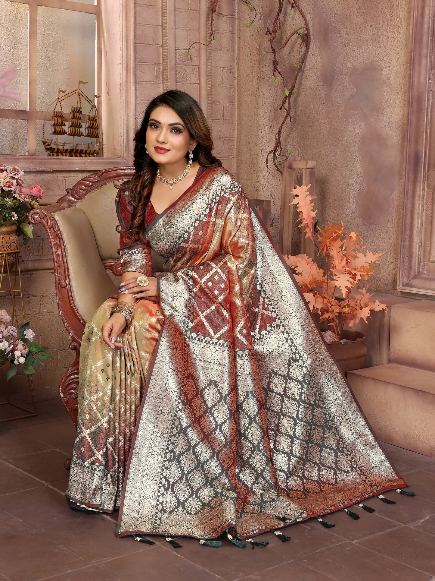 Runglory Opulent Silk Saree with Intricate Design-Minimum Qty -10 Pic