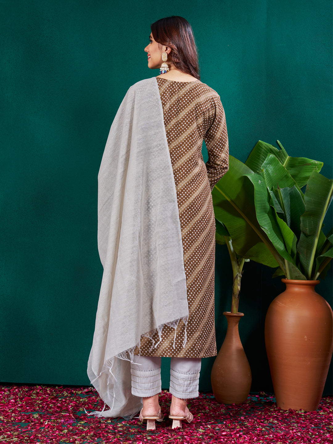 Elegant Kurti with Pants and Designer Dupatta - Ready to Wear