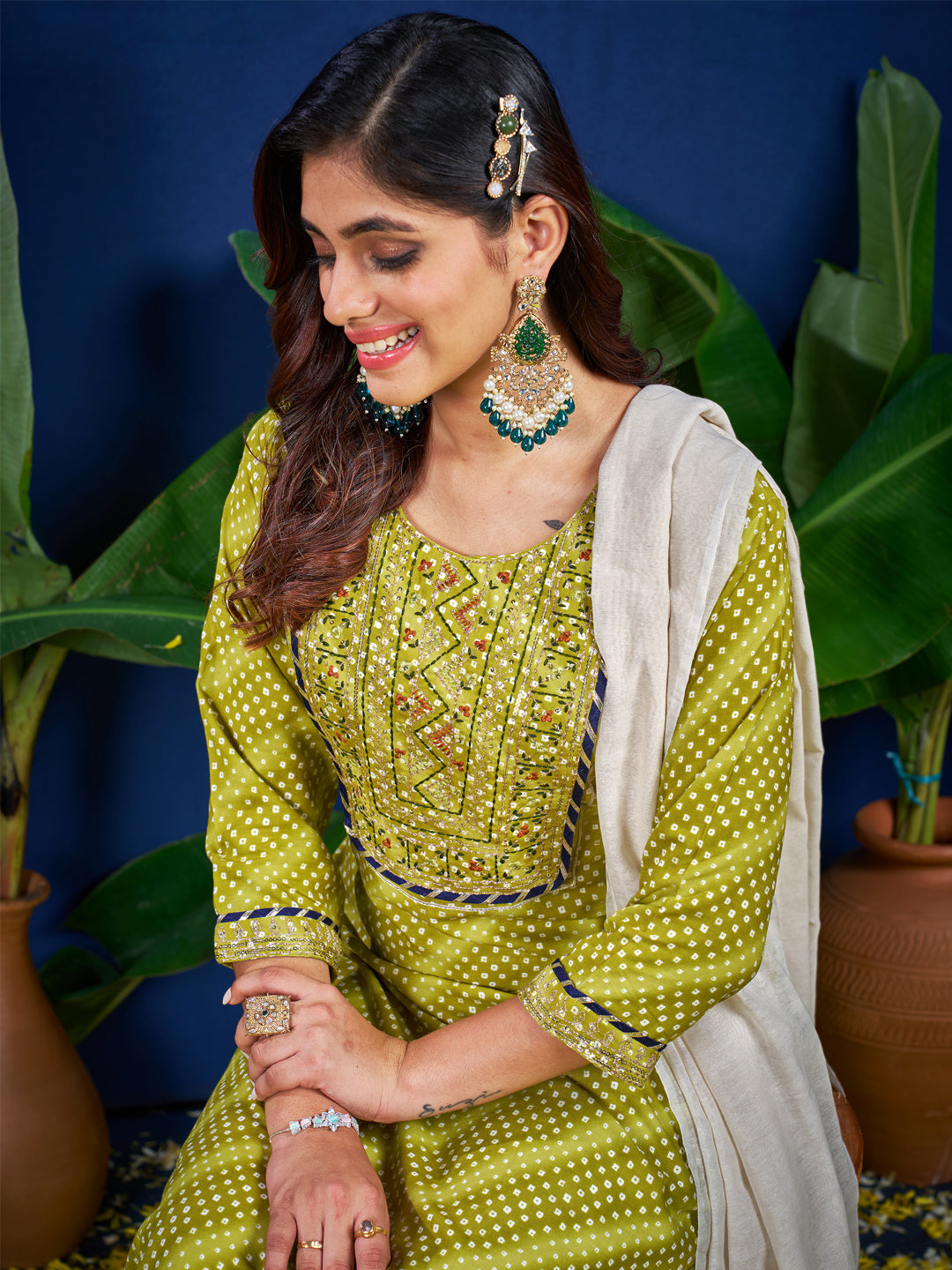 Women’s Stitched Kurti Pant with Stylish Dupatta