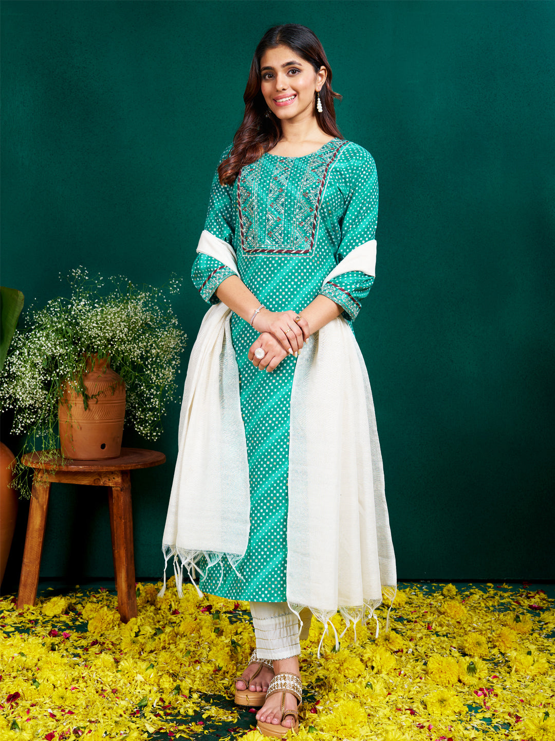 Ready to Wear Kurti Set with Fancy Dupatta for Women
