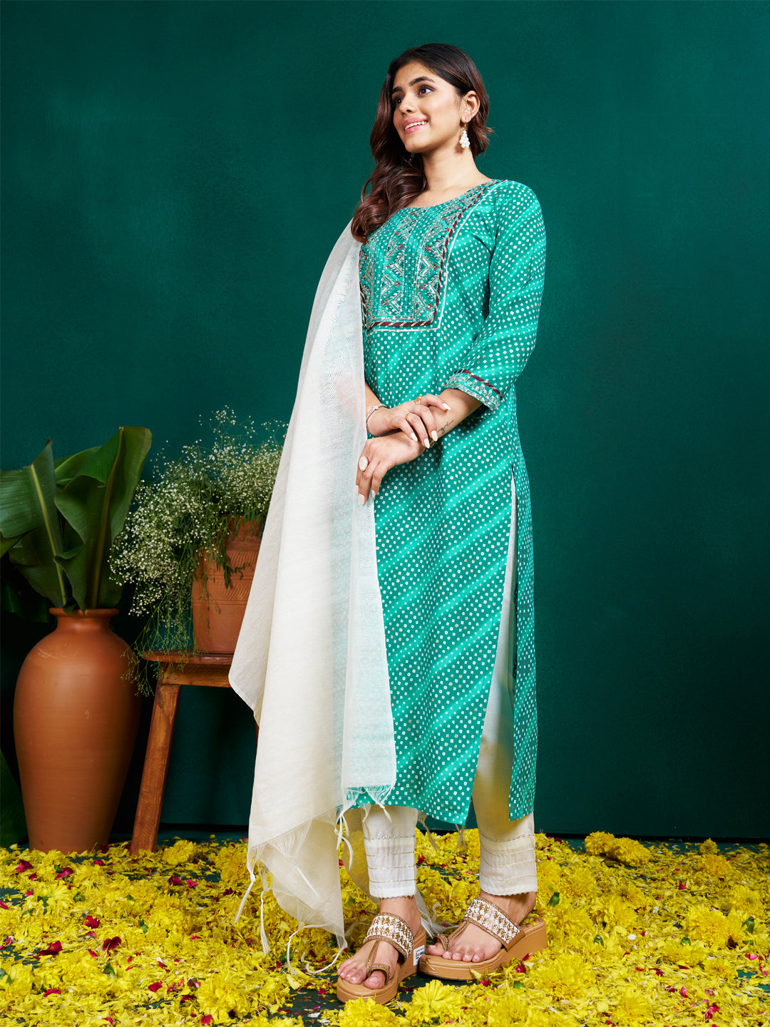 Ready to Wear Kurti Set with Fancy Dupatta for Women