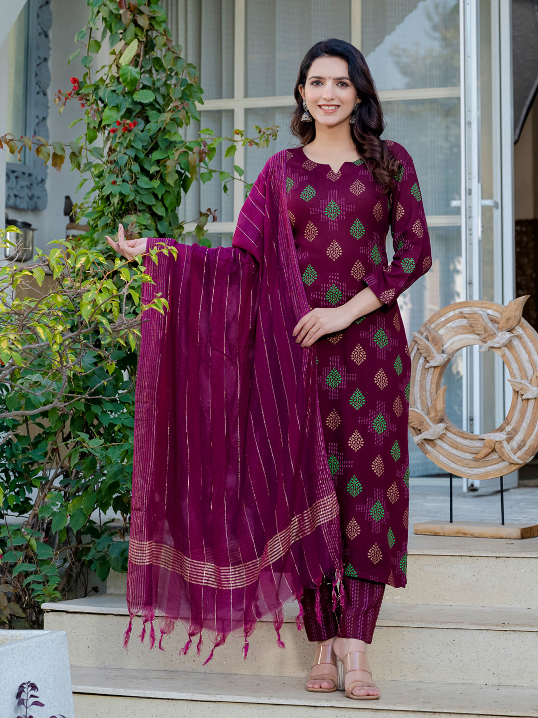 Stylish Kurti Pant with Rich Dupatta - Elegant Indian Wear