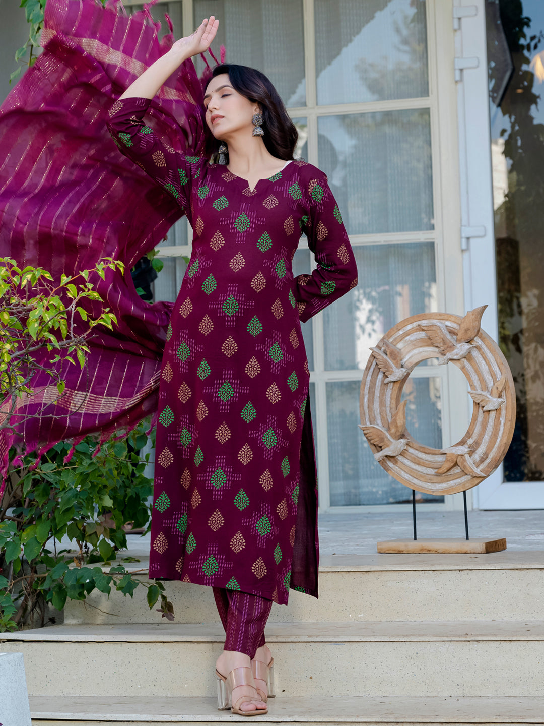 Stylish Kurti Pant with Rich Dupatta - Elegant Indian Wear