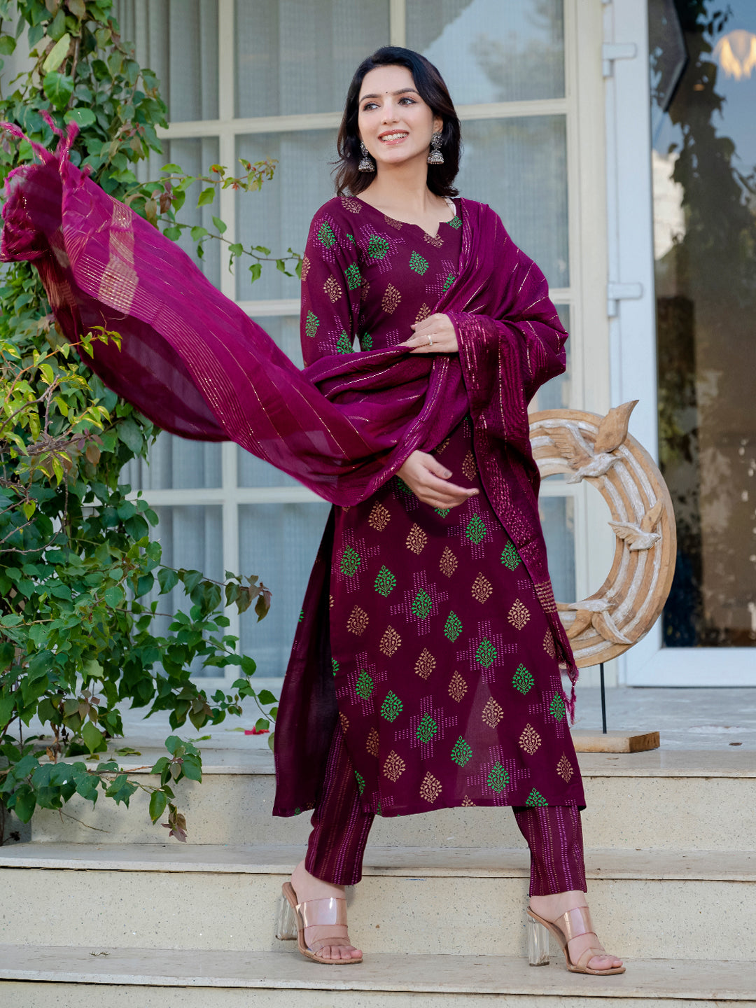 Stylish Kurti Pant with Rich Dupatta - Elegant Indian Wear