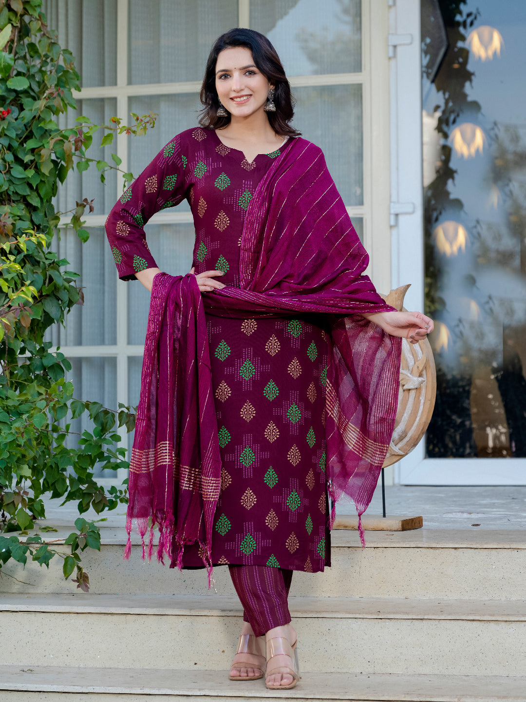 Stylish Kurti Pant with Rich Dupatta - Elegant Indian Wear