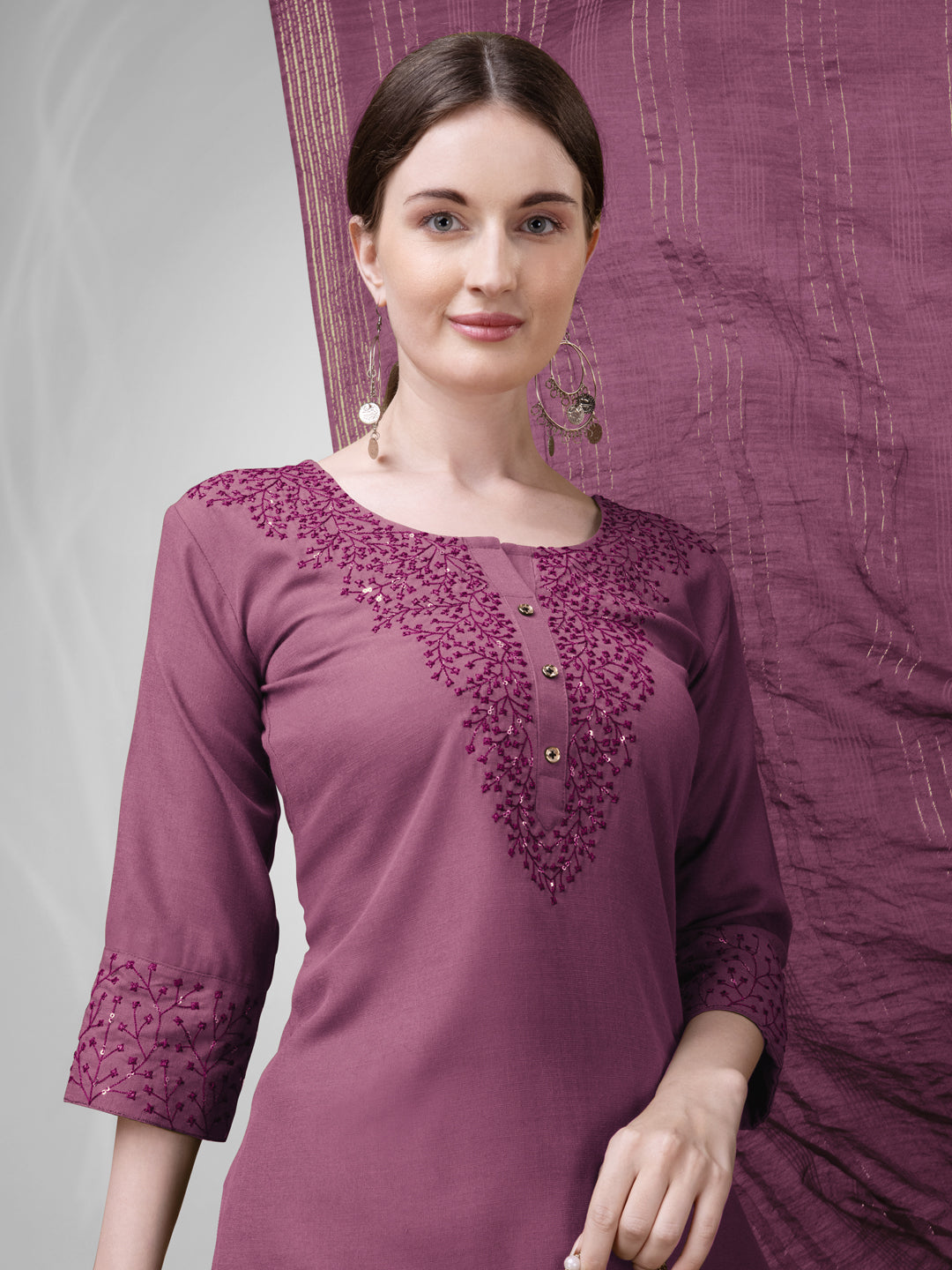Ready to Wear Kurti Pant And Fancy Dupatta Set for Women