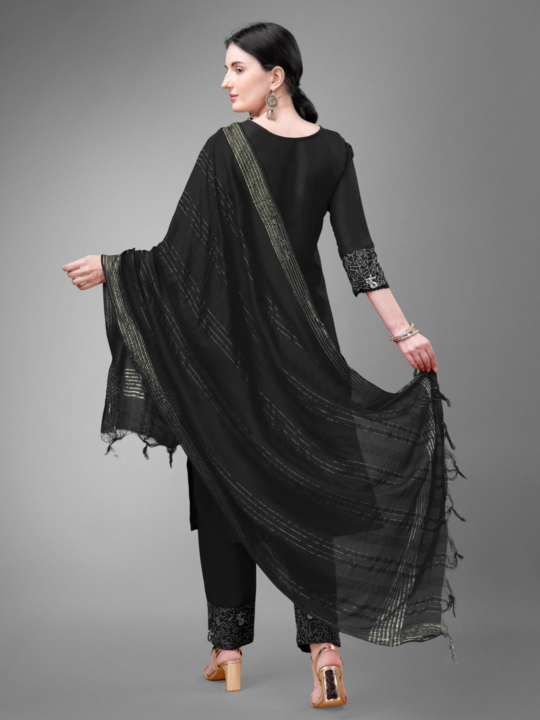 Fusion Wear Kurti Set with Stylish Dupatta - Ready to Wear