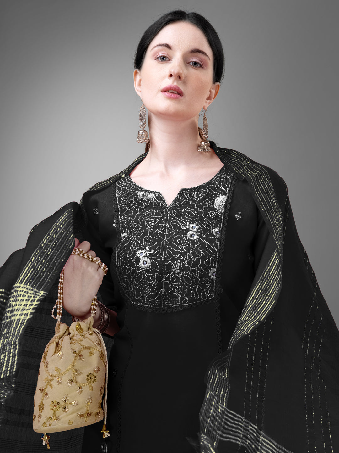 Fusion Wear Kurti Set with Stylish Dupatta - Ready to Wear