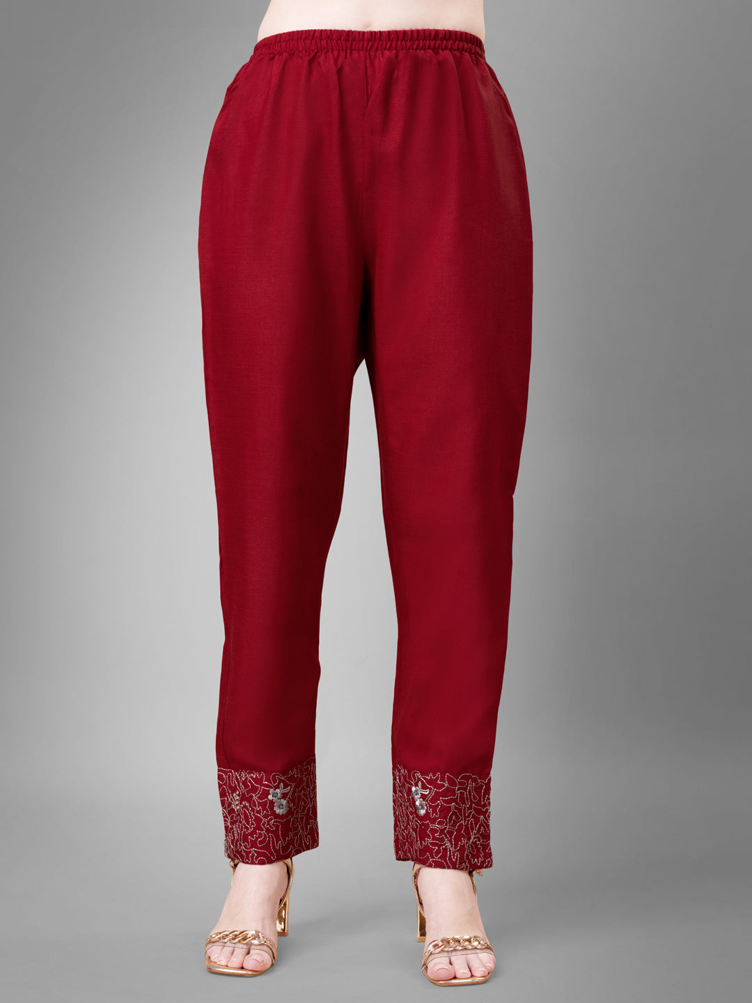 Contemporary Ethnic Outfit - Stitched Kurti with Pants And Designer Dupatta