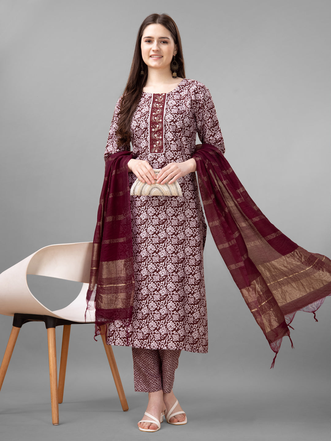 Function-Ready Kurti Pant with Gorgeous Dupatta