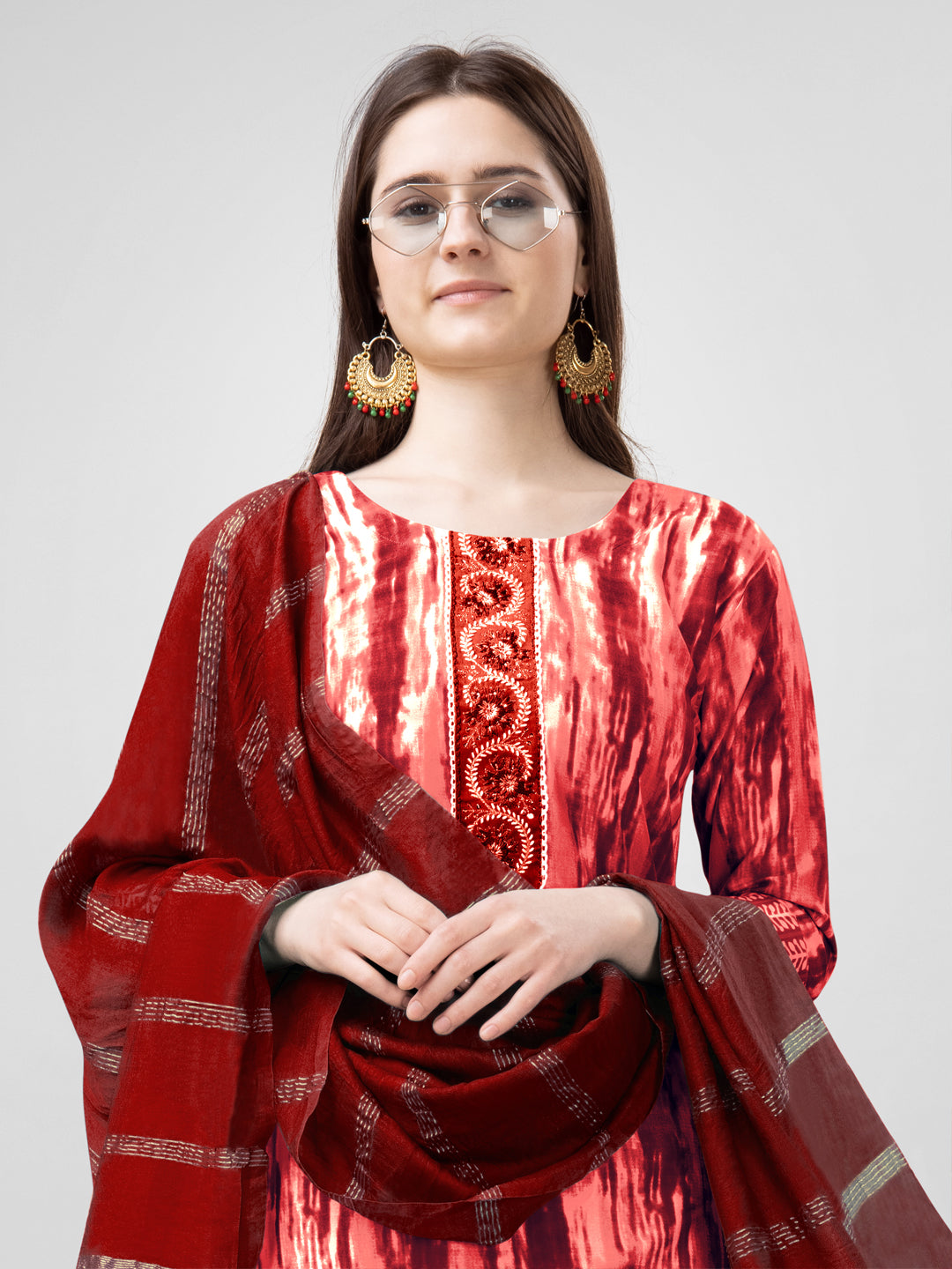 Designer Ethnic Set for Festive Occasions - Kurti, Pant And Dupatta