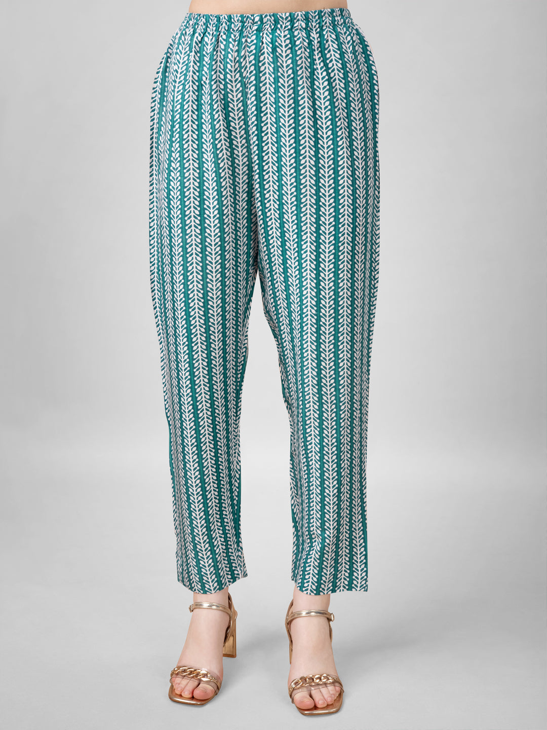 Comfort Fit Kurti Pant Set with Decorative Dupatta