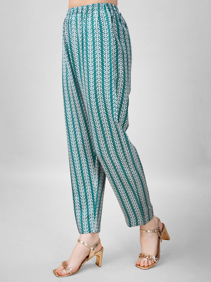 Comfort Fit Kurti Pant Set with Decorative Dupatta