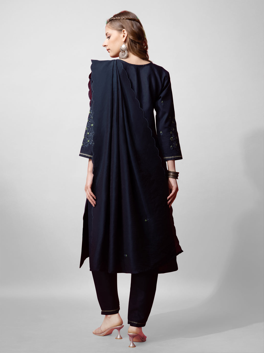 All-Day Comfort Kurti Suit Set with Lightweight Fancy Dupatta