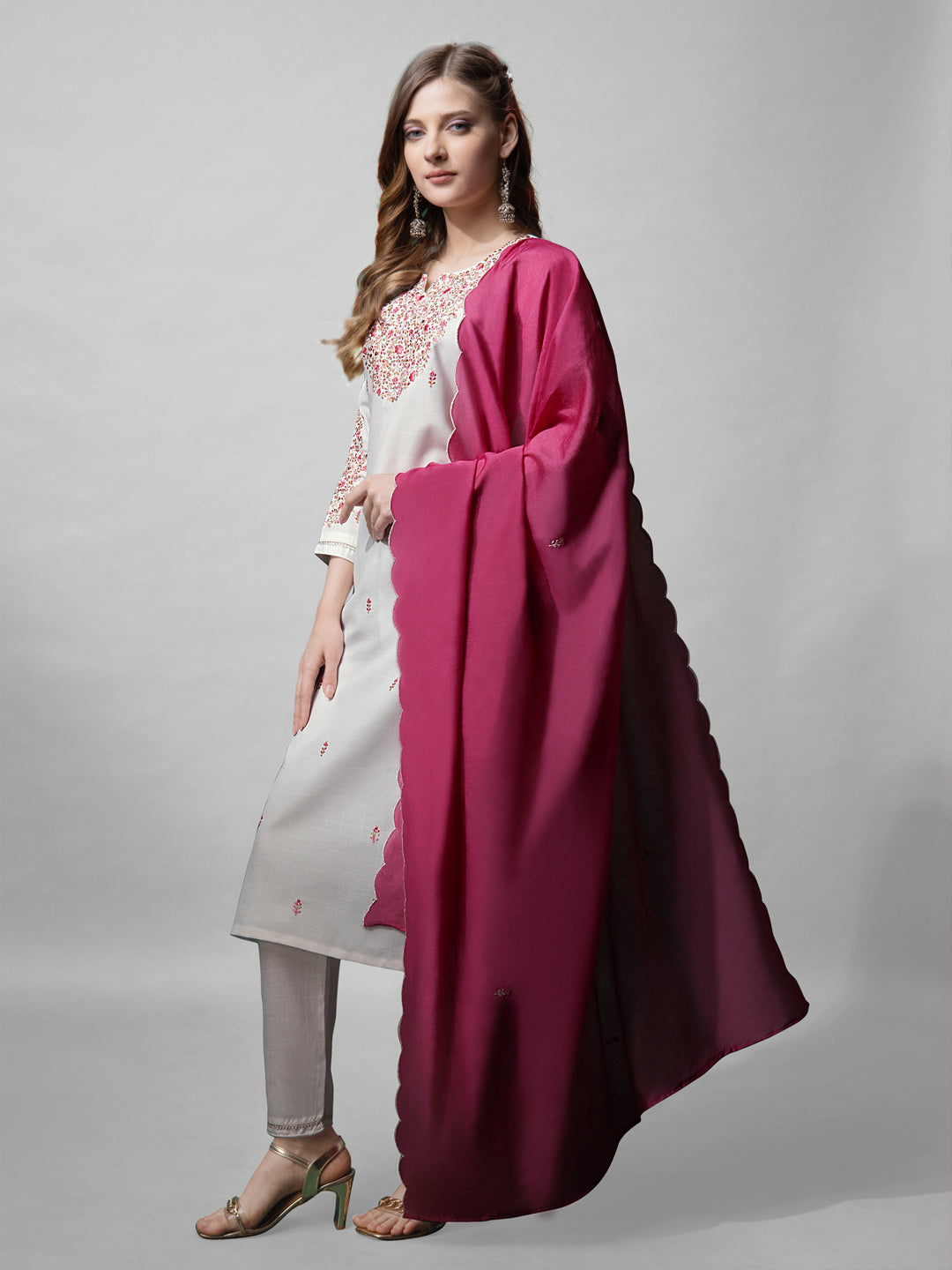 Easy Elegance Kurti And Pant Combo with Classy Dupatta