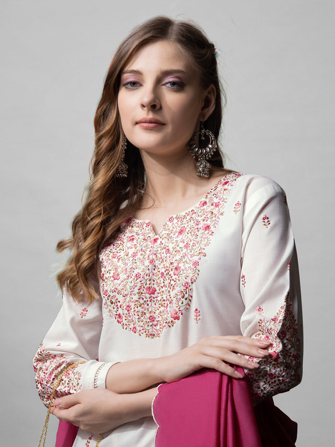 Easy Elegance Kurti And Pant Combo with Classy Dupatta