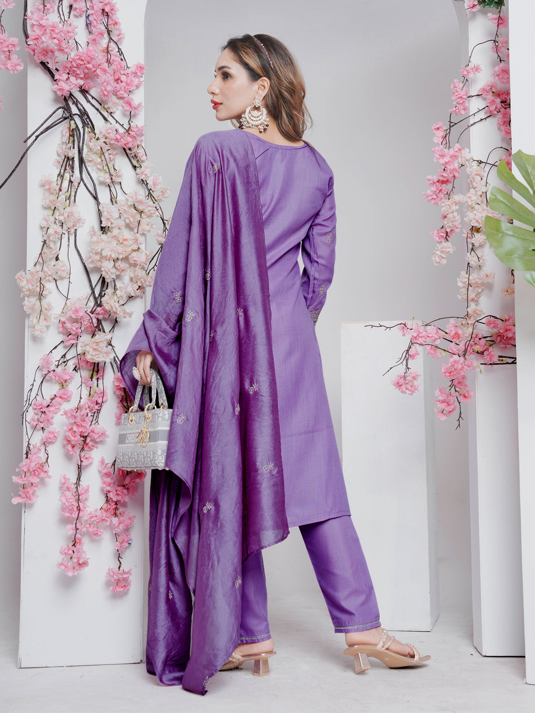 Effortless Ethnic Look - Kurti, Pant And Dupatta Set for Women