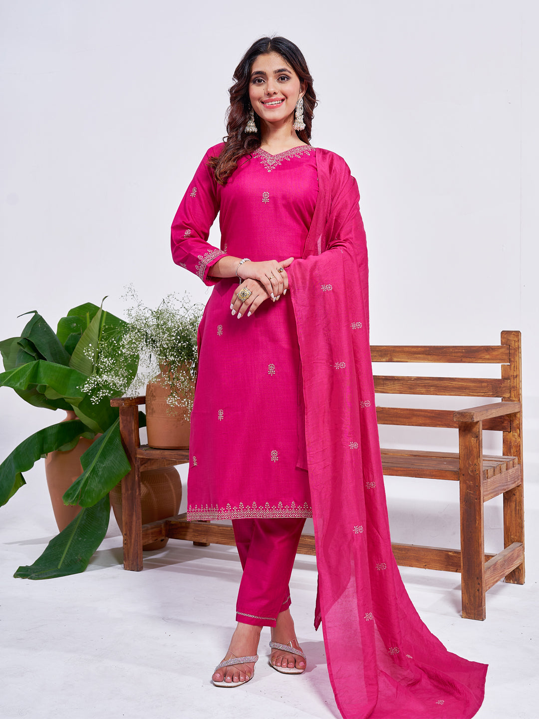Graceful Stitched Kurti Set with Luxe Dupatta