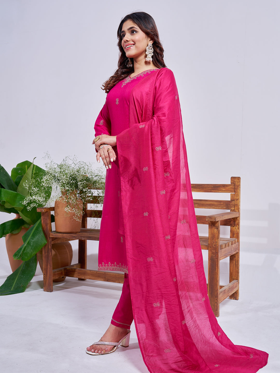 Graceful Stitched Kurti Set with Luxe Dupatta