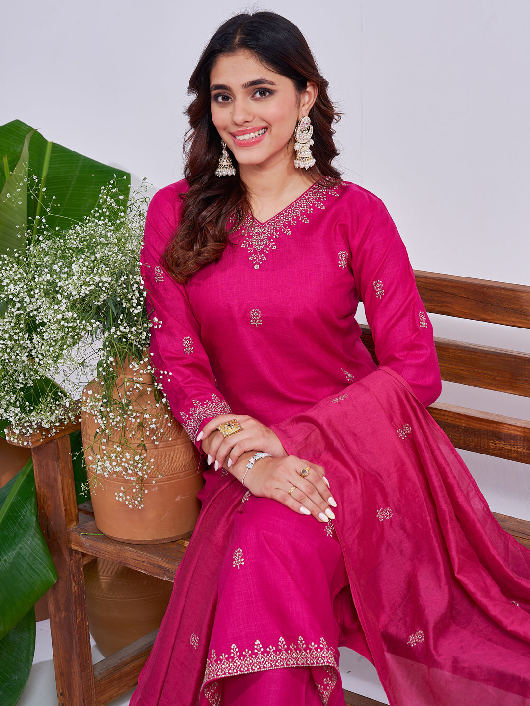 Graceful Stitched Kurti Set with Luxe Dupatta