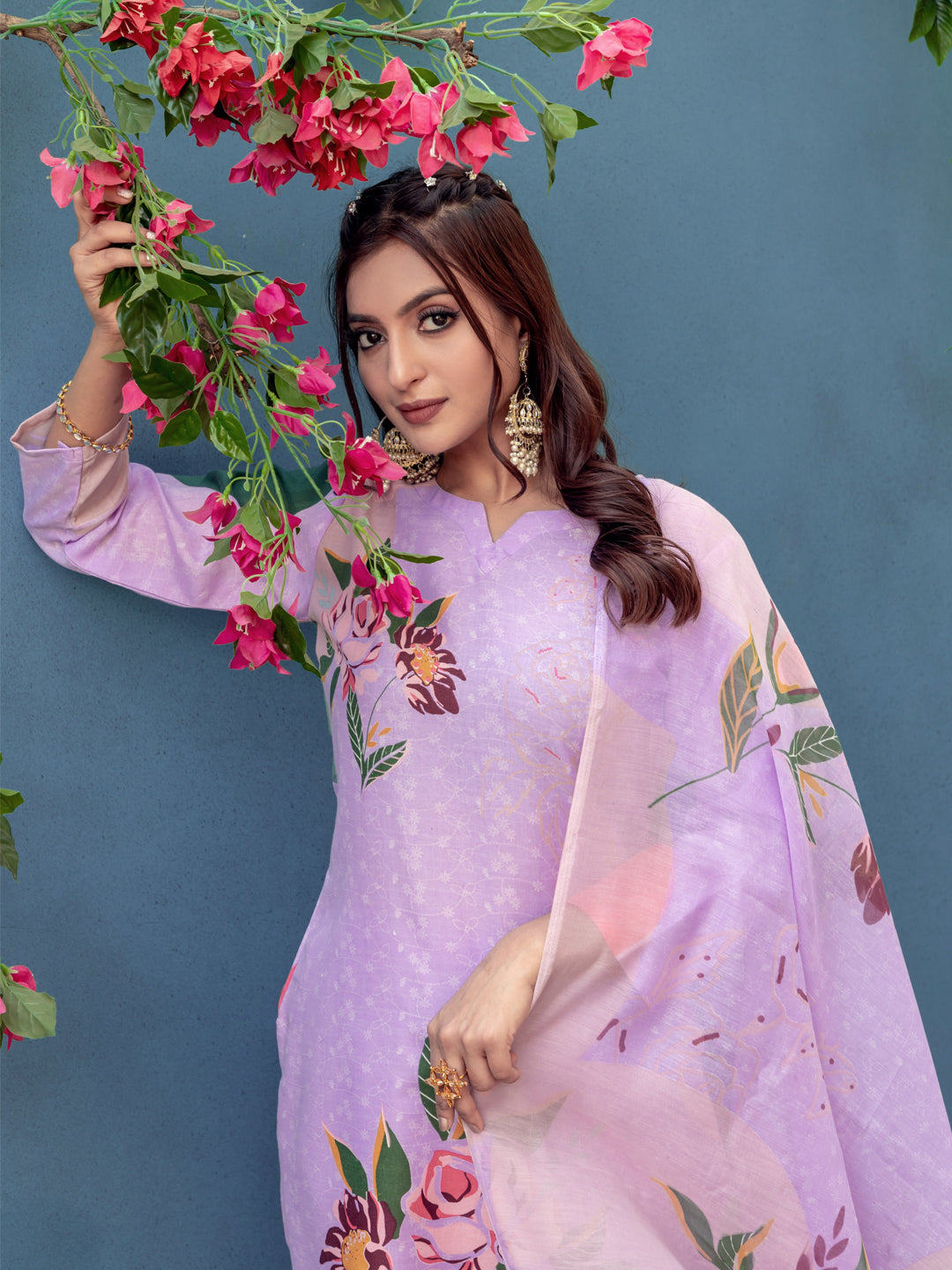Chic Kurti Set for Women - Stylish Pant And Fancy Dupatta