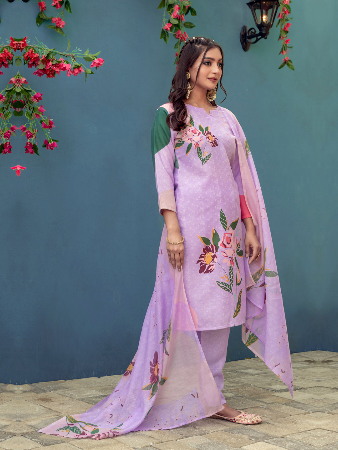 Chic Kurti Set for Women - Stylish Pant And Fancy Dupatta