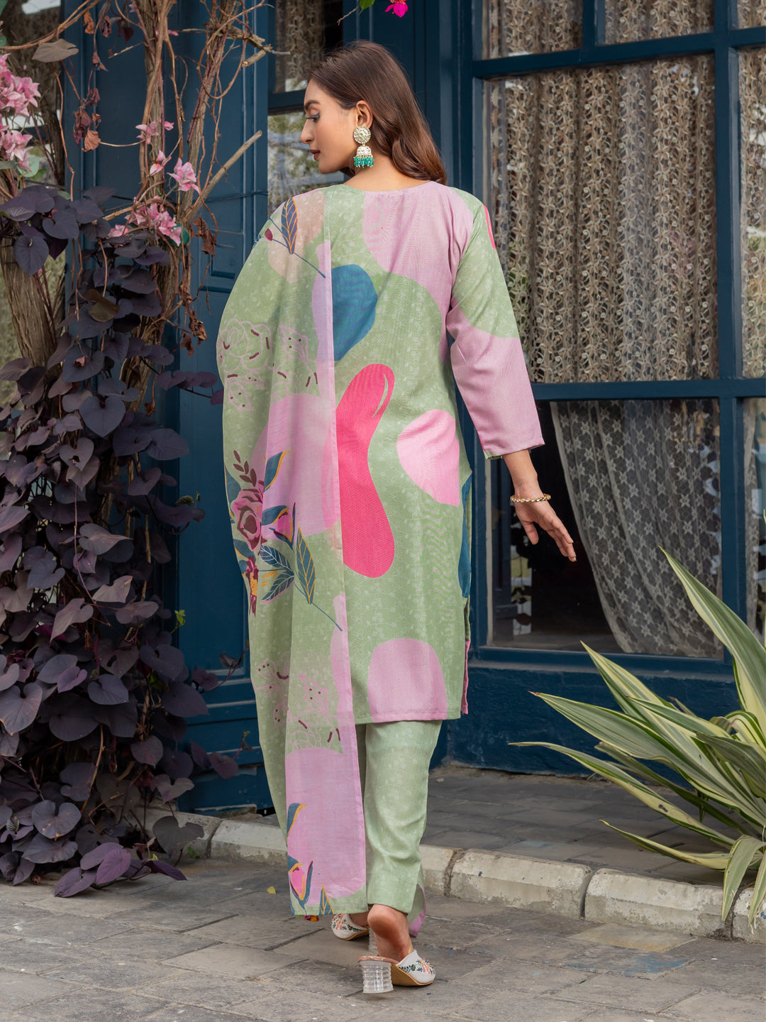 Bold And Beautiful Kurti Pant Dupatta Combo