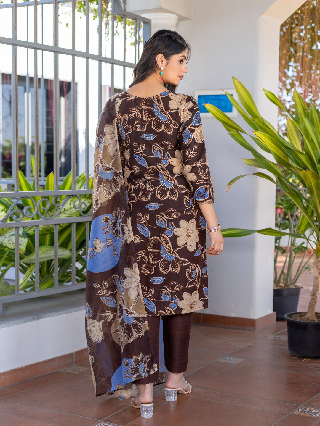 Festive Cotton Kurti Pant Dupatta Set | Fully Stitched And Trendy Design