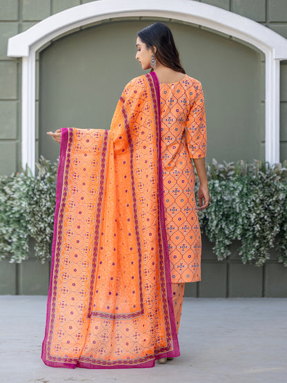 Trendy Cotton Kurti Set for Women | Festive Collection | 3-Piece Set