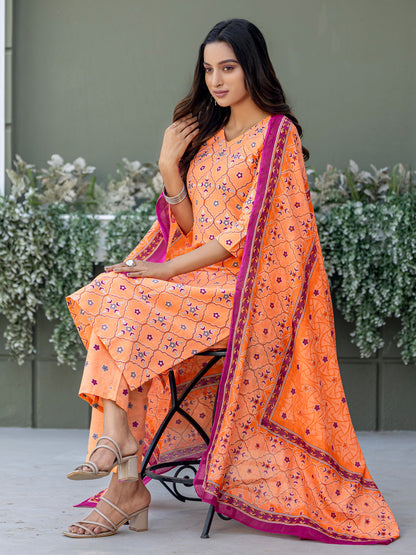 Trendy Cotton Kurti Set for Women | Festive Collection | 3-Piece Set