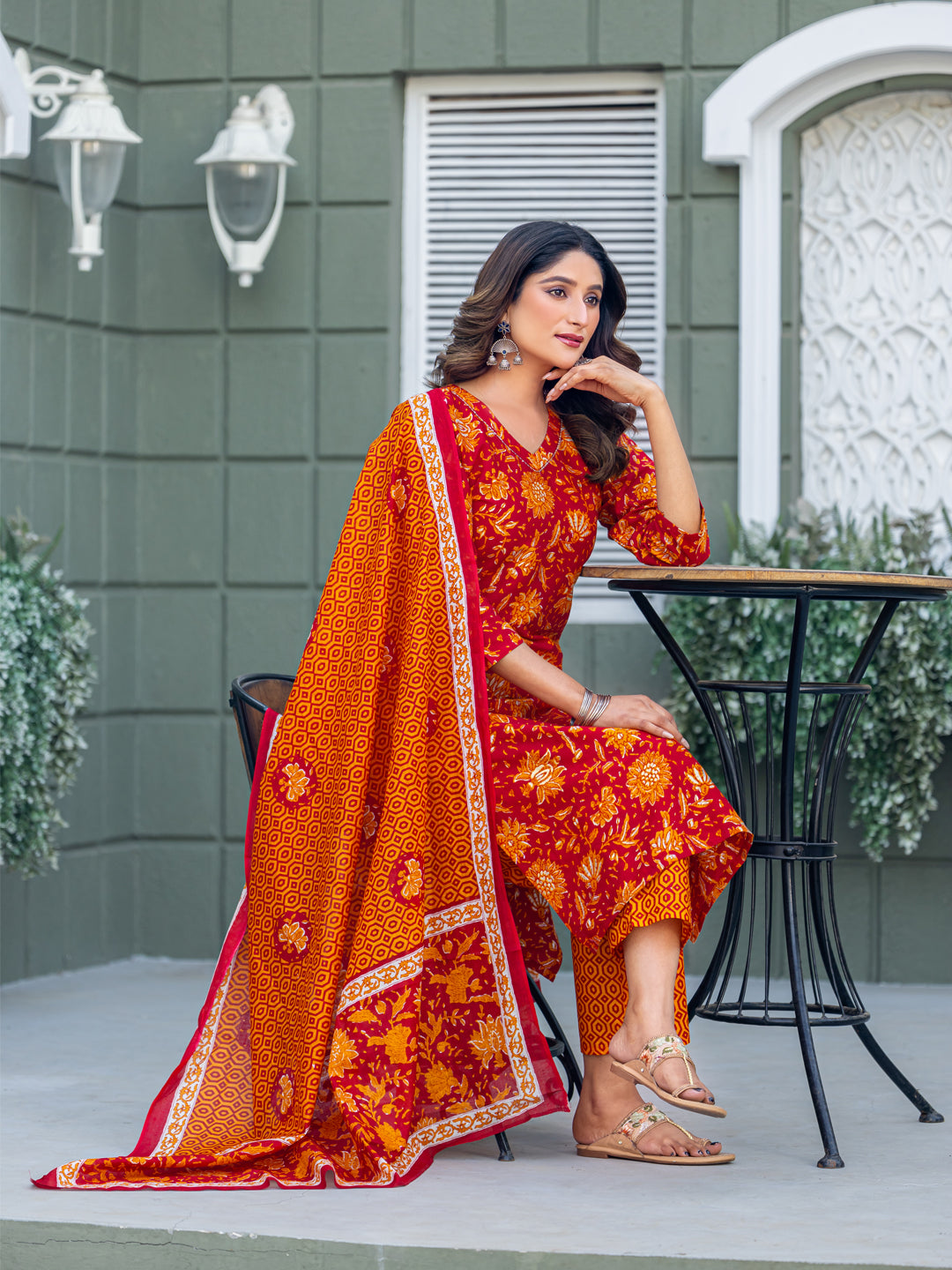Latest Festive Kurti Set | Cotton Fabric | Stylish And Comfortable