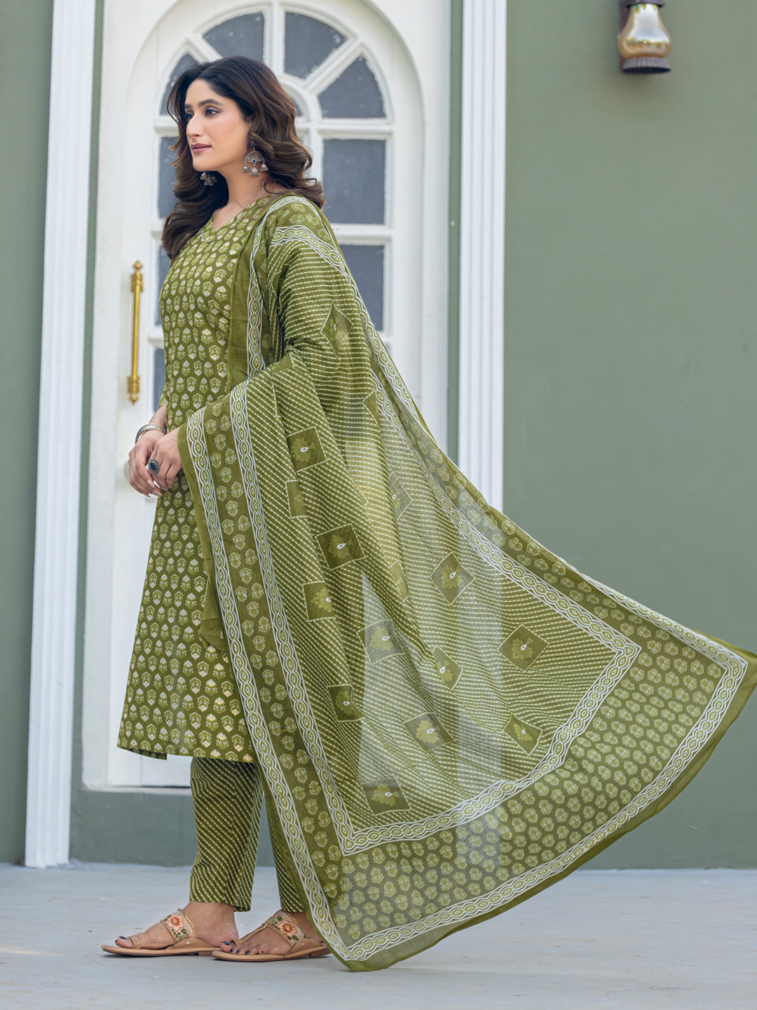 Readymade Kurti Set | Cotton Pant And Dupatta | Festival Favorite