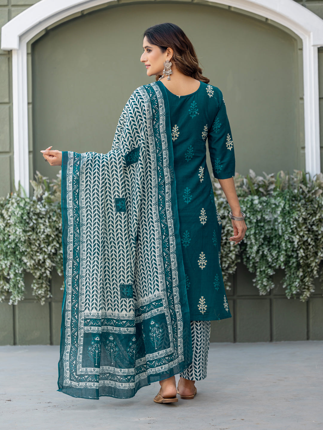 Cotton Kurti Set with Ethnic Print | Fully Stitched | Festive Must-Have