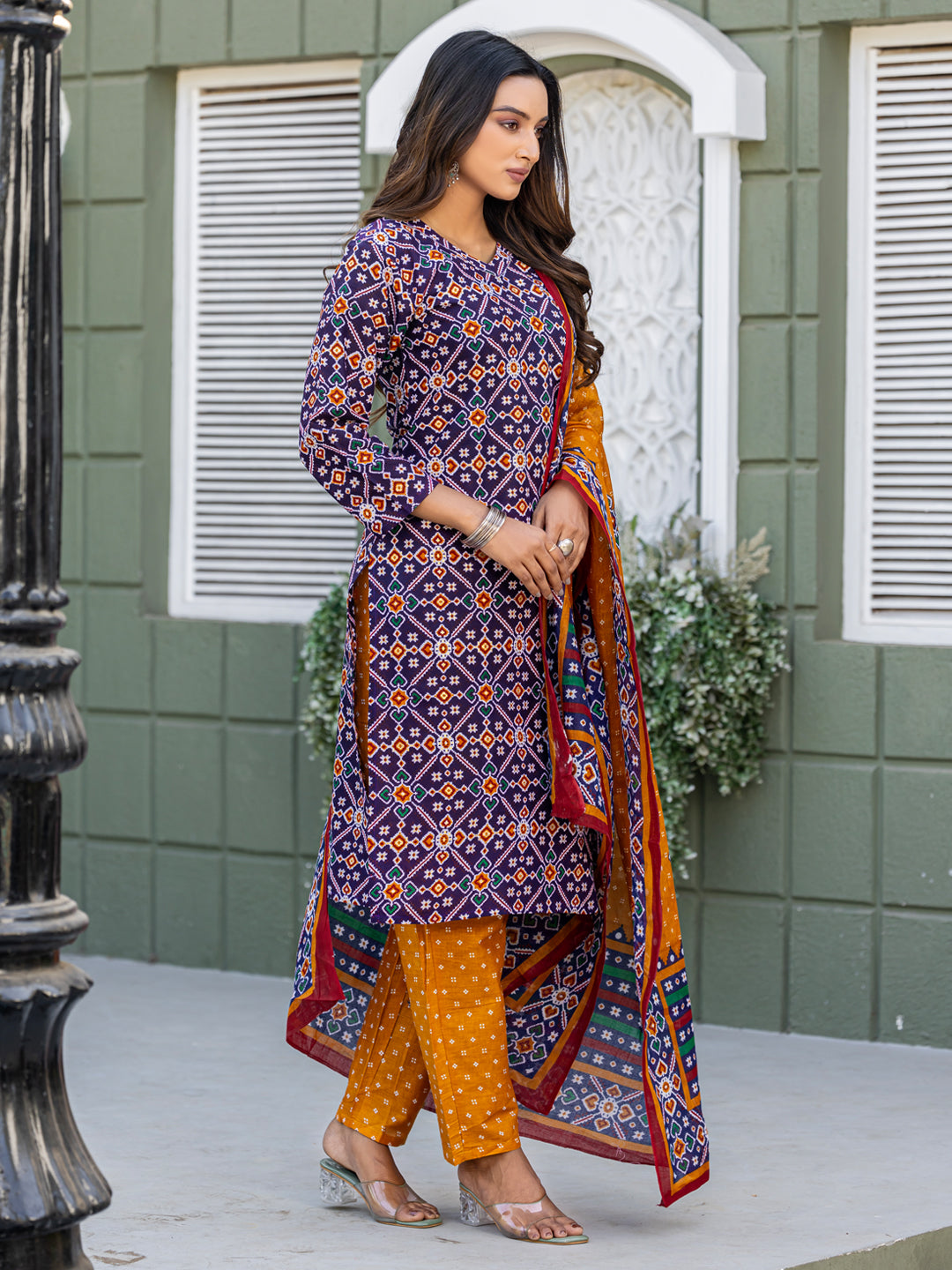 Vibrant Festive Wear Kurti Set | Cotton Comfort | Stylish Design