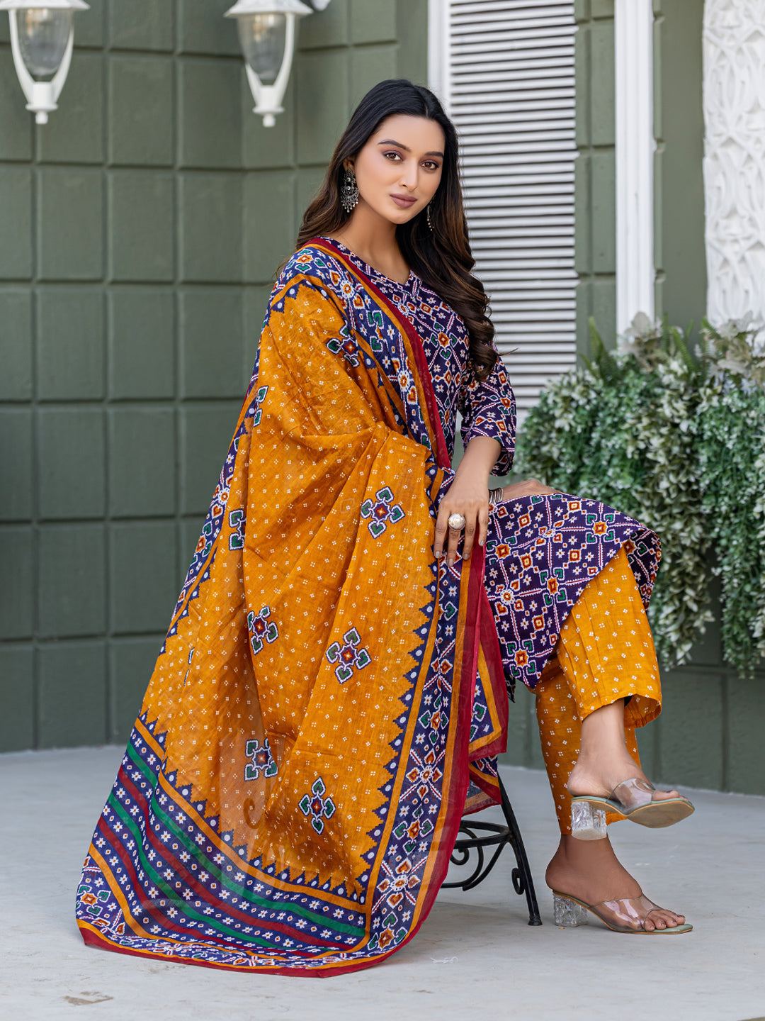 Vibrant Festive Wear Kurti Set | Cotton Comfort | Stylish Design
