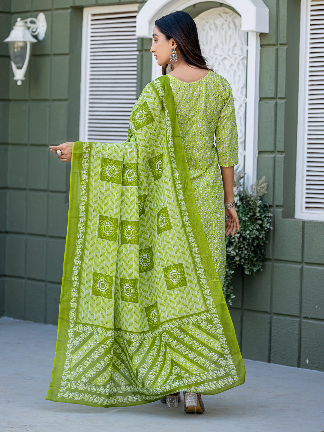 Traditional Meets Trendy | Cotton Kurti Set with Dupatta