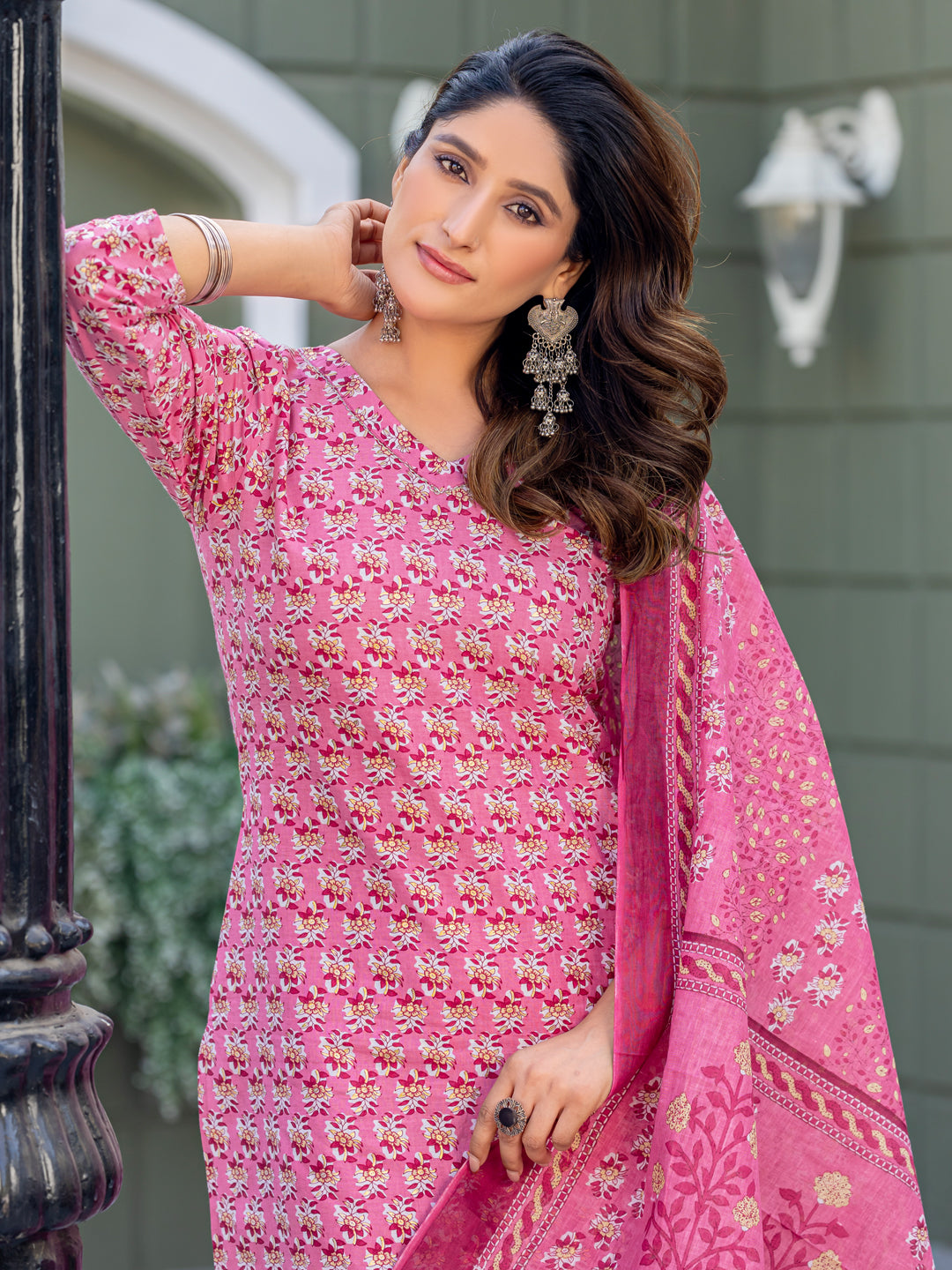 3-Piece Designer Cotton Kurti Set | Ready for Festival Season
