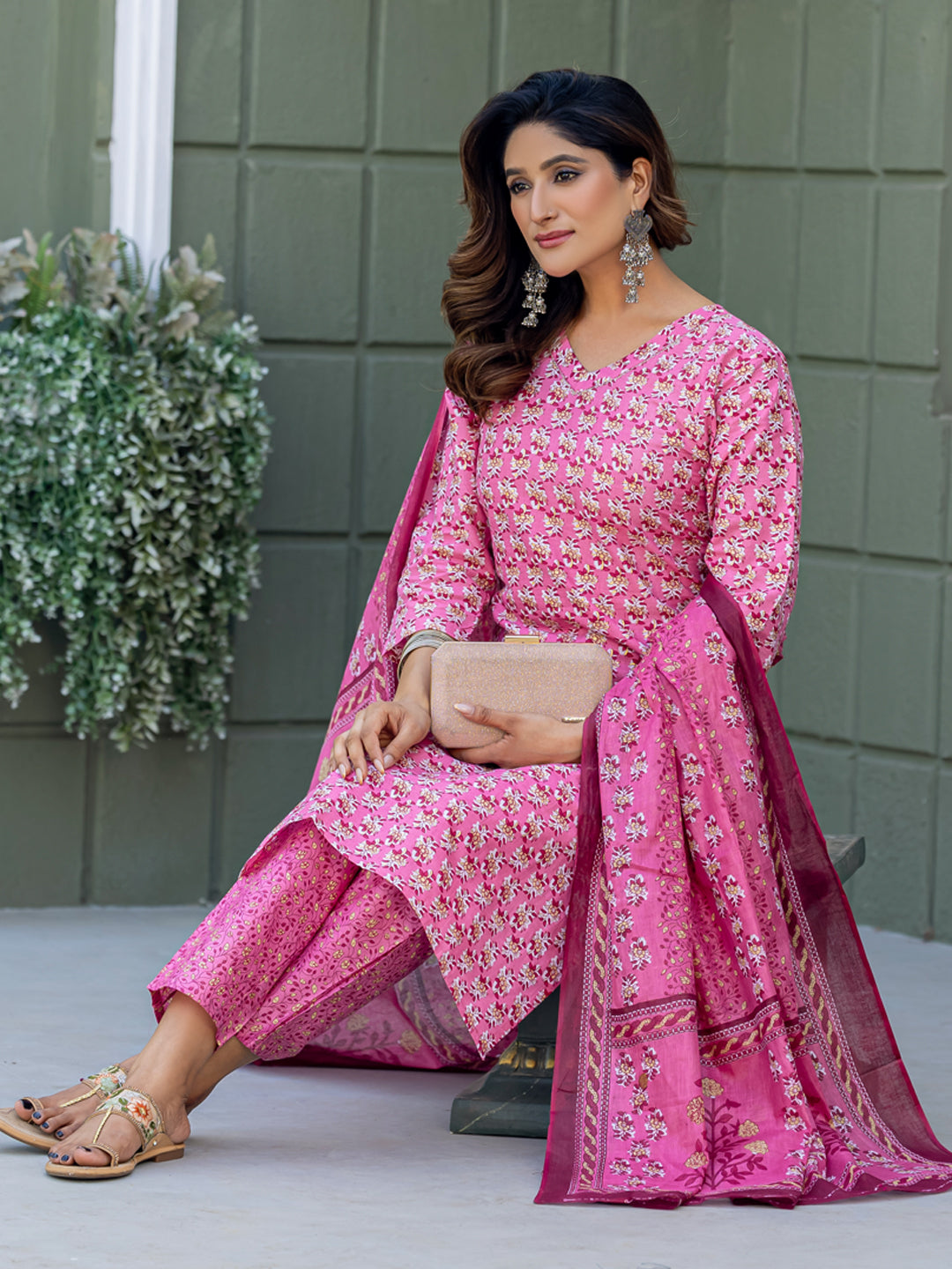 3-Piece Designer Cotton Kurti Set | Ready for Festival Season