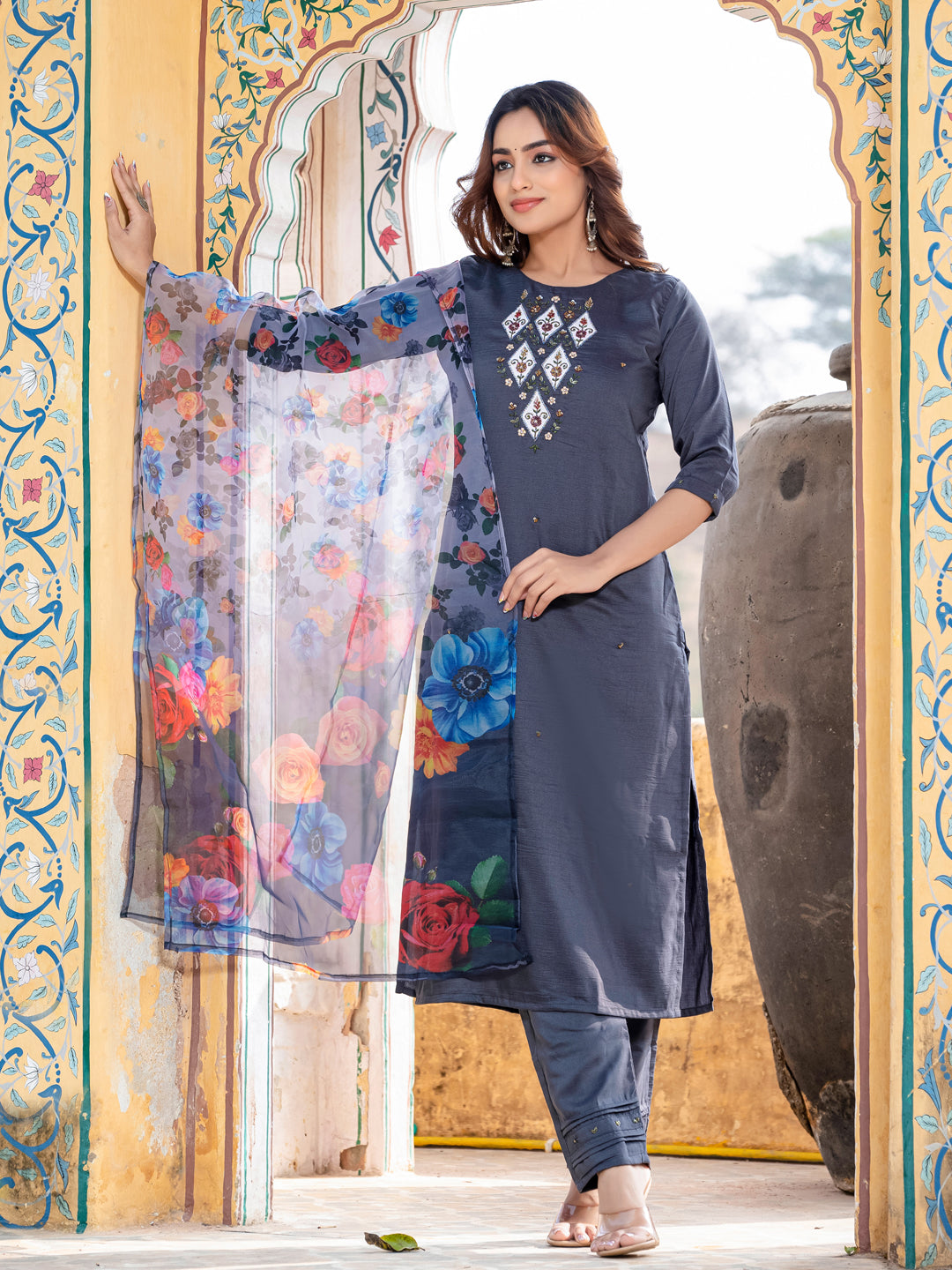 Festival Ready Cotton Kurti Suit Set | Stylish and Breathable