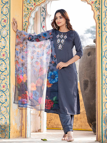 Festival Ready Cotton Kurti Suit Set | Stylish and Breathable