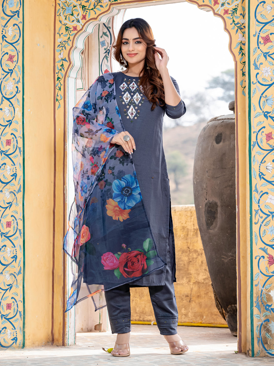 Festival Ready Cotton Kurti Suit Set | Stylish and Breathable