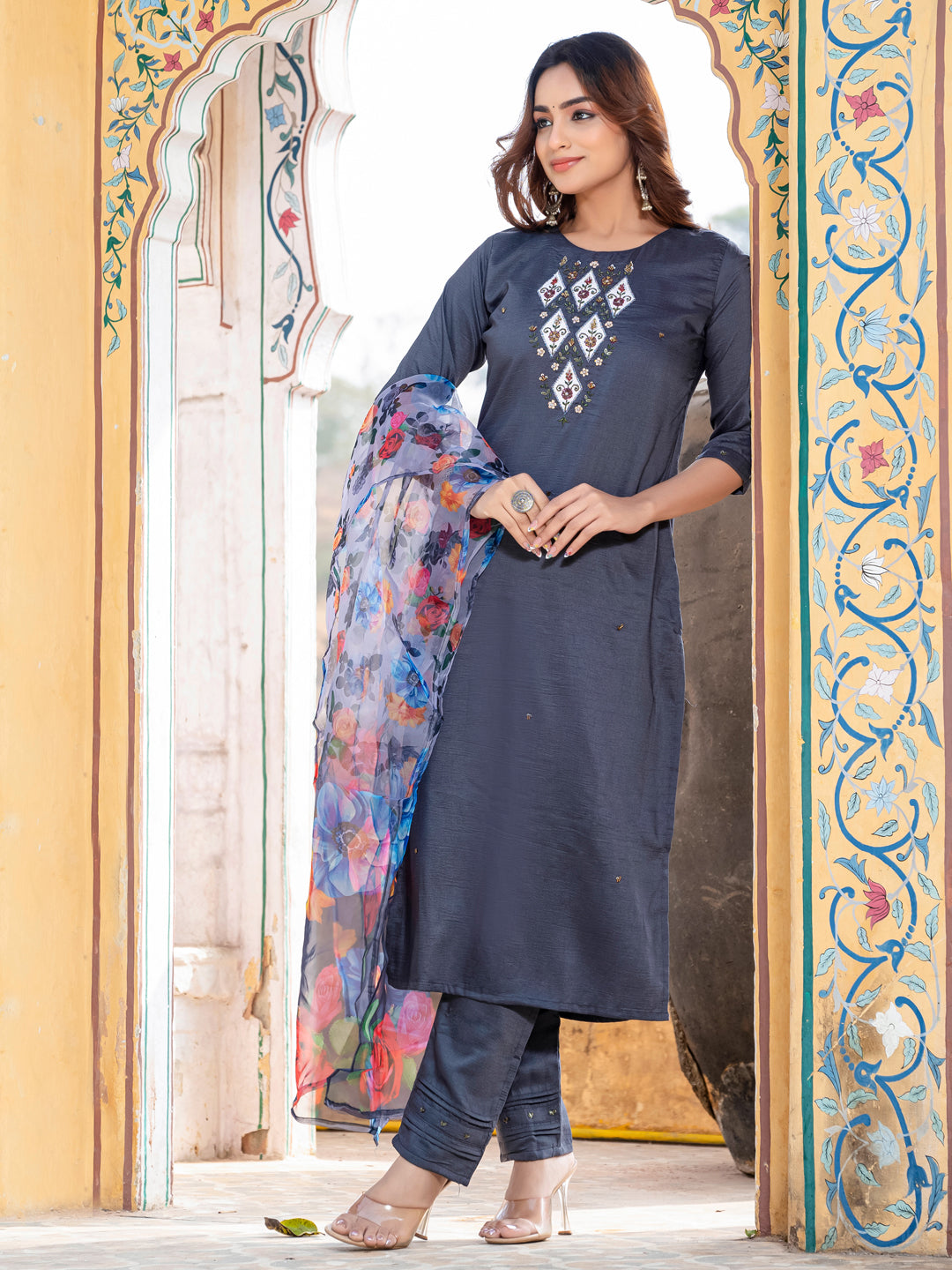 Festival Ready Cotton Kurti Suit Set | Stylish and Breathable