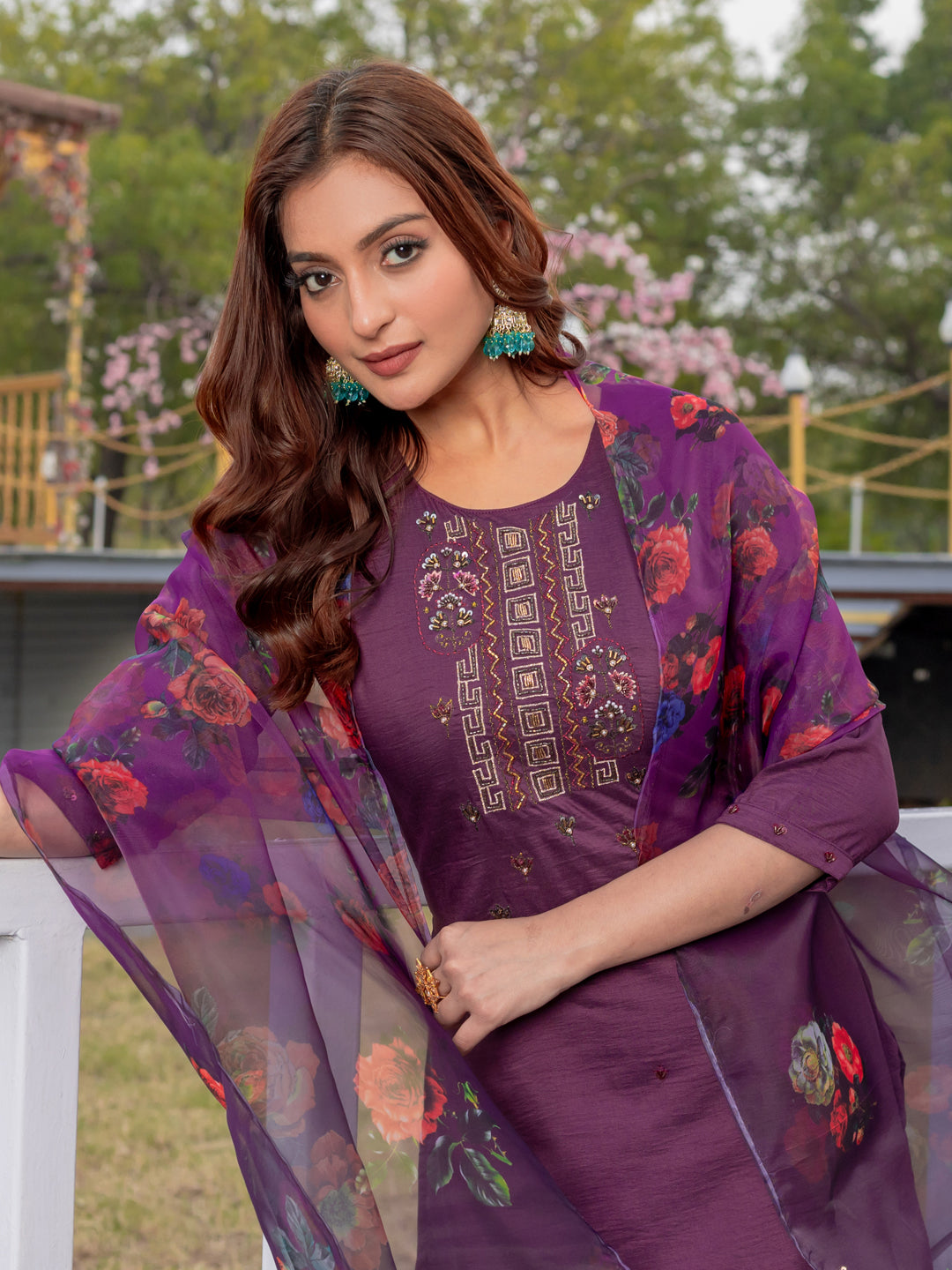 Festive Special Cotton Kurti Set | Elegant Design | Pant And Dupatta