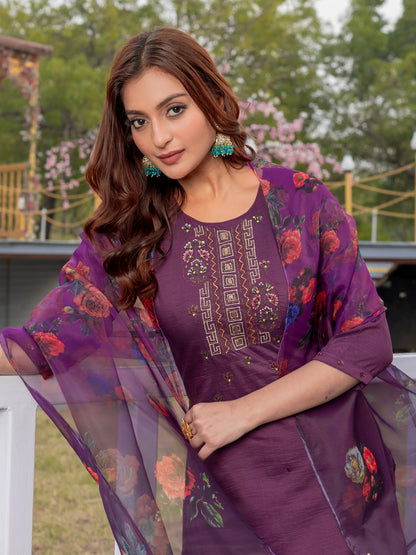 Festive Special Cotton Kurti Set | Elegant Design | Pant And Dupatta