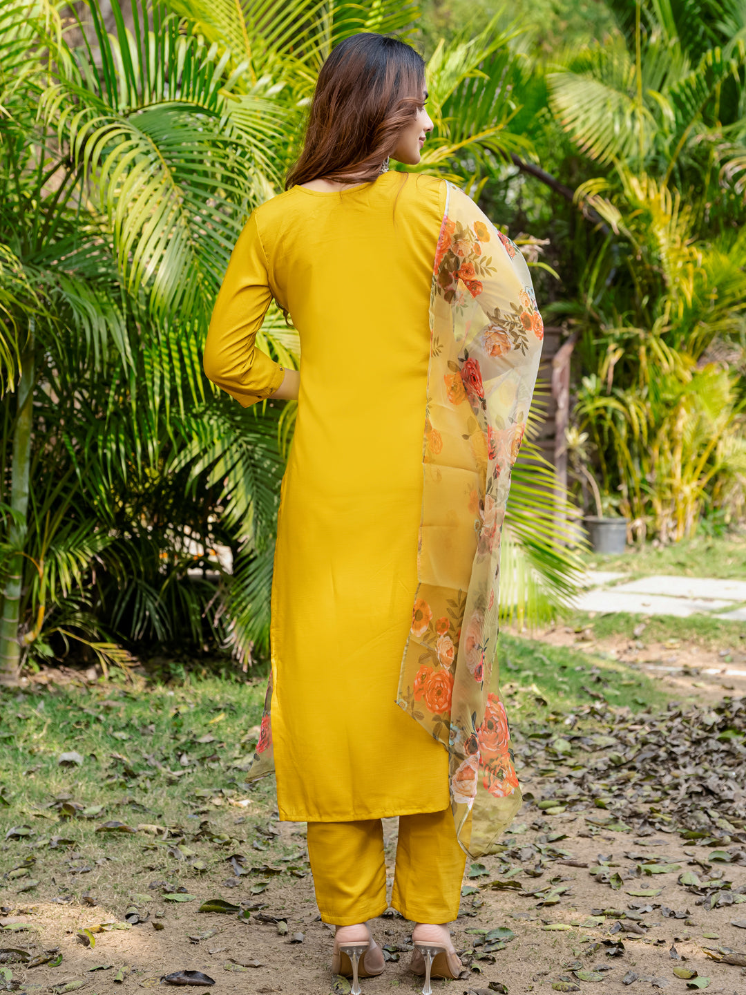 Graceful Kurti Set in Cotton | 3-Piece Fully Stitched | Festival Edition